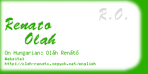 renato olah business card