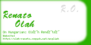 renato olah business card